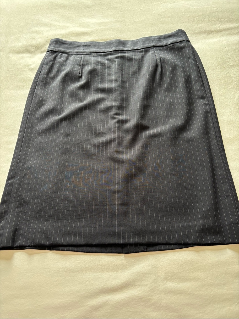 NWOT! J.Crew Navy Pinstripe Lightweight Wool Pencil Skirt
